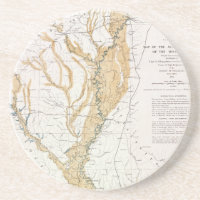 CARTE : LE FLEUVE MISSISSIPPI, 1861