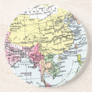 DESSOUS DE VERRE EN GRÈS CARTE : L'EUROPE EN ASIE