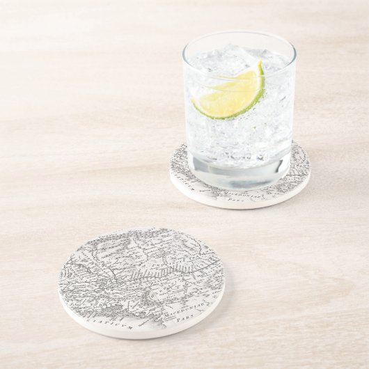 DESSOUS DE VERRE EN GRÈS CARTE : PANNONIA (Côté)