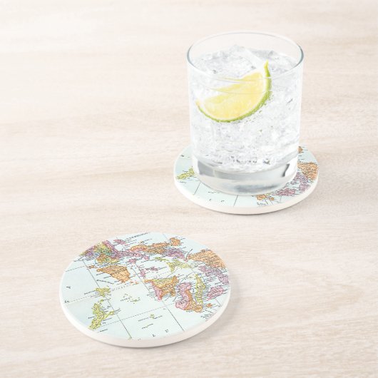 DESSOUS DE VERRE EN GRÈS CARTE : PHILIPPINES, 1905 (Côté)