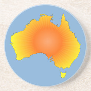 Dessous De Verre En Grès Carte Sunny Australie