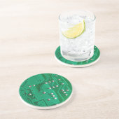 Dessous De Verre En Grès Carte verte (Côté)