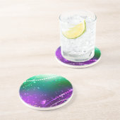 Dessous De Verre En Grès Carthagène Solive Purple (Côté)