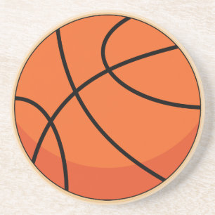 Dessous De Verre En Grès Cartoon Basketball Ball