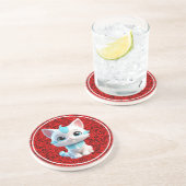 Dessous De Verre En Grès Cartoon Cute Kitten 3D Design-38063 (Côté)
