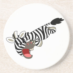 Dessous De Verre En Grès Cartoon Zebra