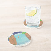 Dessous De Verre En Grès Cascade (Côté)