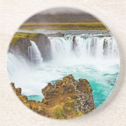 Dessous De Verre En Grès Cascade de Godafoss, Islande (Devant)