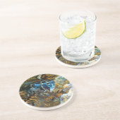 DESSOUS DE VERRE EN GRÈS CASCADE DE RUISSEAU (Côté)