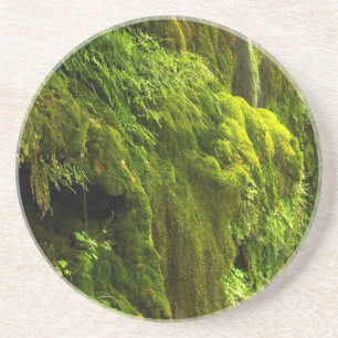 Dessous De Verre En Grès Cascade en vert