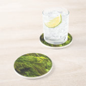 Dessous De Verre En Grès Cascade en vert (Côté)