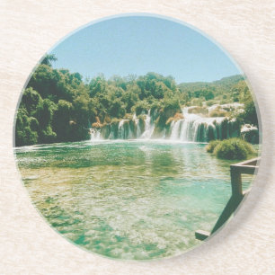 Dessous De Verre En Grès Cascades de la Krka - Parc national de Krka - Croa