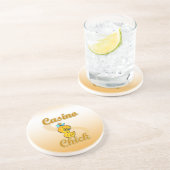 Dessous De Verre En Grès Casino Chick (Côté)