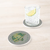 Dessous De Verre En Grès Casque de guerre militaire (Côté)