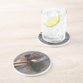 Dessous De Verre En Grès castor (Côté)