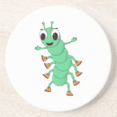 Dessous De Verre En Grès Caterpillar verte (Devant)