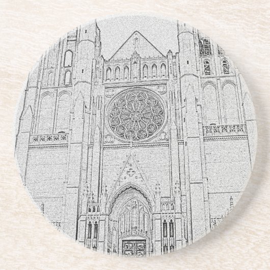 Dessous De Verre En Grès Cathédrale (Devant)