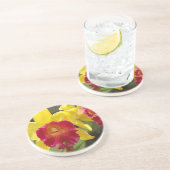 Dessous De Verre En Grès Cattleya jaune (Côté)