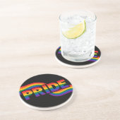 Dessous De Verre En Grès Célébration arc-en-ciel de la fierté (Côté)