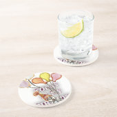 Dessous De Verre En Grès Célébrez avec notre joyeux anniversaire de bienven (Côté)