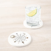 Dessous De Verre En Grès Celestial Sun & Moon Mandala Sandstone Coaster (Côté)