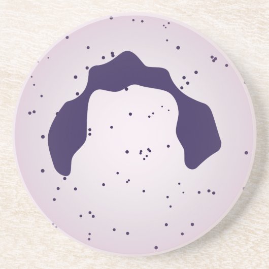 Dessous De Verre En Grès Cellule sanguine blanche (Devant)