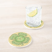 Dessous De Verre En Grès Celtic Shamrock Coaster (Côté)