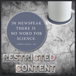 Dessous De Verre En Grès Censure de Science Free Orwell Citation