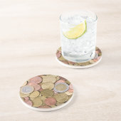 Dessous De Verre En Grès Centimes Euro (Côté)