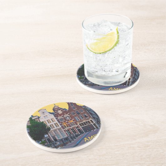 Dessous De Verre En Grès Centrum d'Amsterdam-Keizersgracht (Côté)