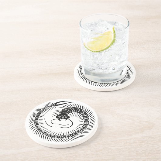 Dessous De Verre En Grès Cercle centipède (Côté)