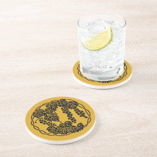 Dessous De Verre En Grès Cercle de raisins