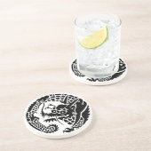 Dessous De Verre En Grès Cercle du dragon de la secte Nichiren (Côté)