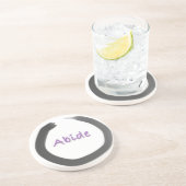 Dessous De Verre En Grès Cercle Enso Bouddhiste Abide Zen (Côté)