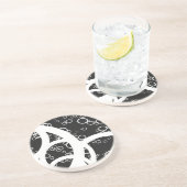 Dessous De Verre En Grès Cercle fou (Côté)