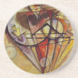 Dessous De Verre En Grès Cercles Abstraits Kandinsky