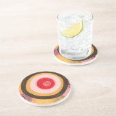 Dessous De Verre En Grès Cercles et cercles (Côté)