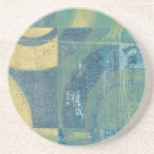 Dessous De Verre En Grès Cercles et panneaux multicolores
