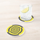 Dessous De Verre En Grès Cercles hypnotiques (Côté)