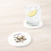 DESSOUS DE VERRE EN GRÈS CERF – COLLECTION DE CHASSE (Côté)