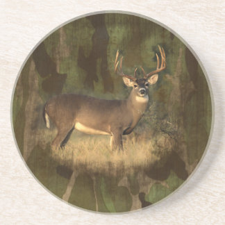 Dessous De Verre En Grès Cerf-Dessous de verre grunges de Camoflage