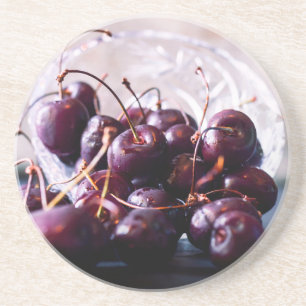 Dessous De Verre En Grès Cerises