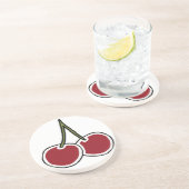 Dessous De Verre En Grès Cerises (Côté)