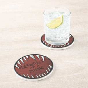 Dessous De Verre En Grès Certainement PAS un Mimic D&D Gaming Cadeaux