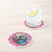 Dessous De Verre En Grès Cerveau Zombie (Côté)