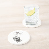 Dessous De Verre En Grès Cerveaux (Côté)