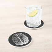 Dessous De Verre En Grès Cerveaux ! (Côté)