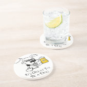 Dessous De Verre En Grès C'est génial d'être une bière de chien qui boit (Côté)