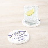 Dessous De Verre En Grès C'est une chose chrétienne (Côté)