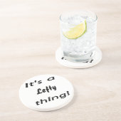 Dessous De Verre En Grès C'est une chose gauchiste ! (Côté)